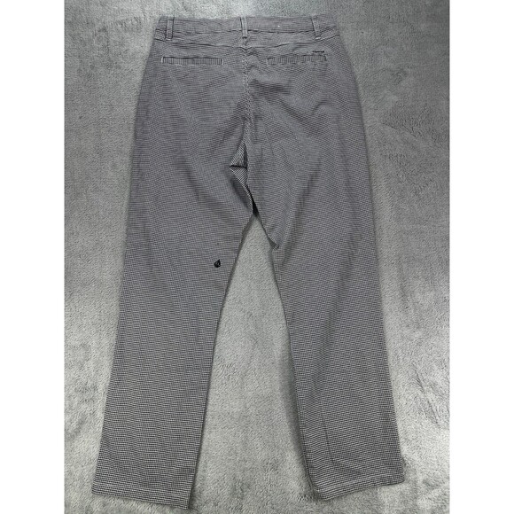 Volcom Pants Mens 30 White Black Chino Houndstooth Skater Straight Leg - Picture 5 of 14
